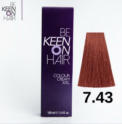 Keen Hair Color (7.43 Medium Copper Golden Blonde)