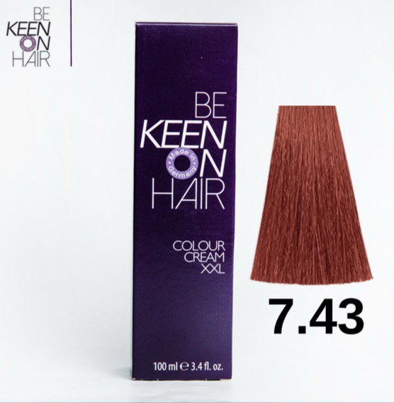 Keen Hair Color (7.43 Medium Copper Golden Blonde)