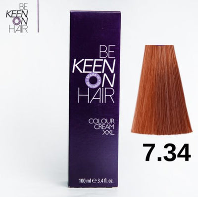 Keen Hair Color (7.34 Medium Golden Copper Blonde)