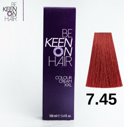 Keen Hair Color (7.45 Medium Copper Mahogany Blonde)